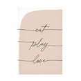 thumbnail image 1 of Trademark Fine Art uplusmestudio Eat Play Love Canvas Wall Art, 1 of 4
