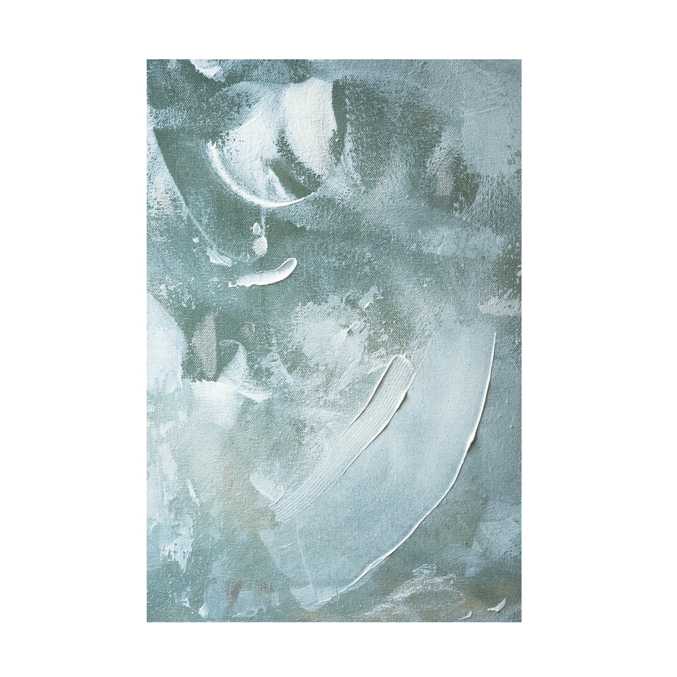 Trademark Fine Art uplusmestudio Green and White Acrylic No 4 Canvas Wall Art
