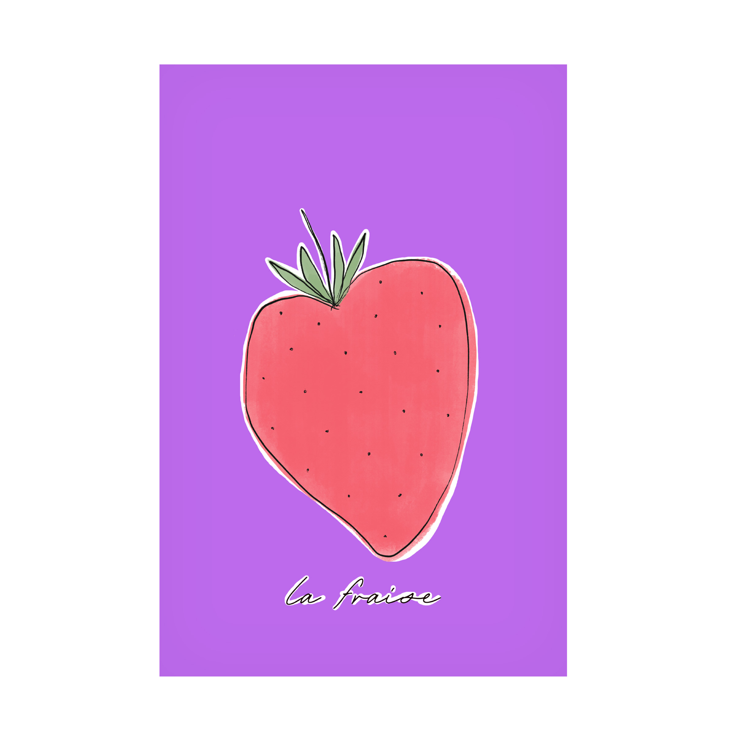 Trademark Fine Art uplusmestudio La Fraise Canvas Wall Art