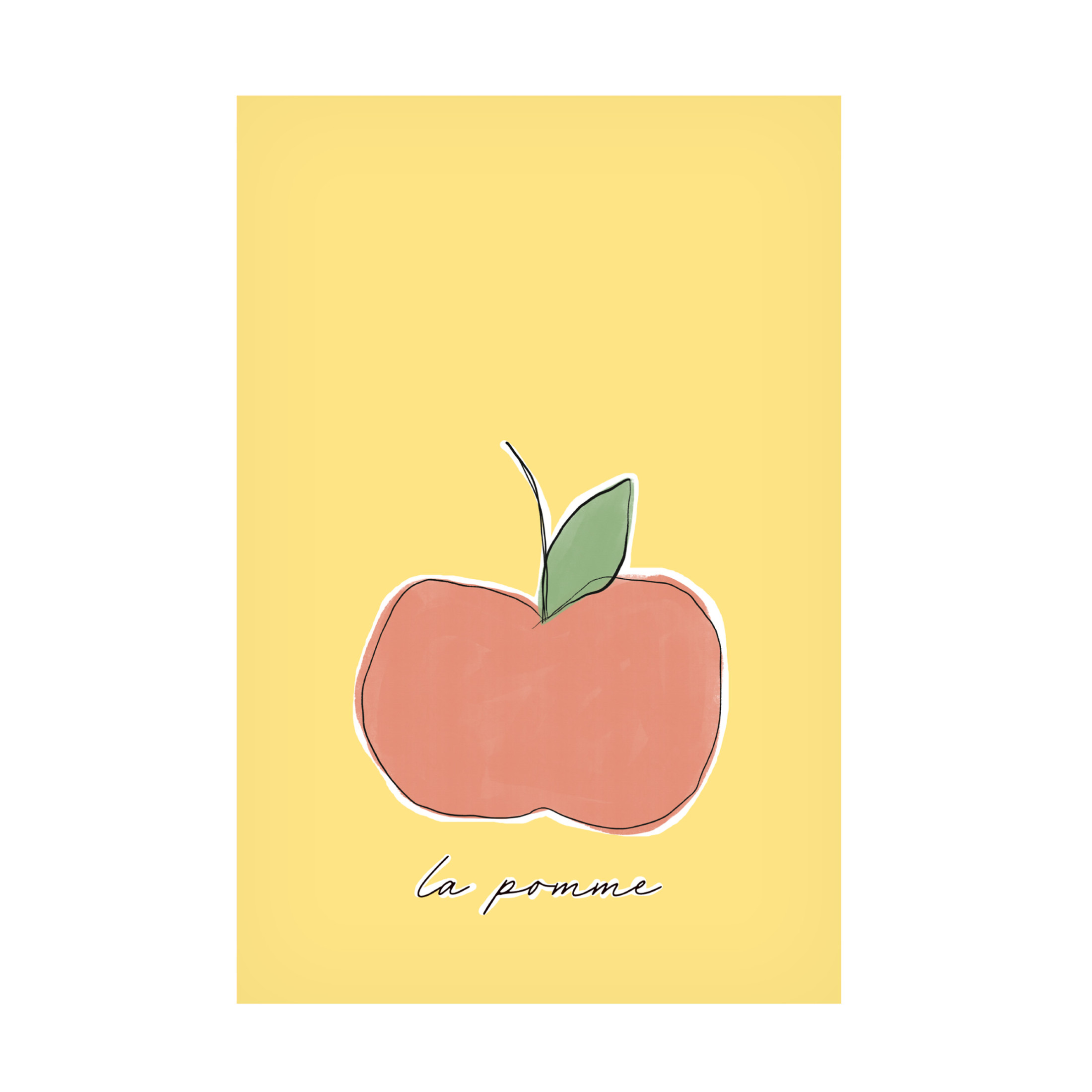 Trademark Fine Art uplusmestudio La Pomme Canvas Wall Art