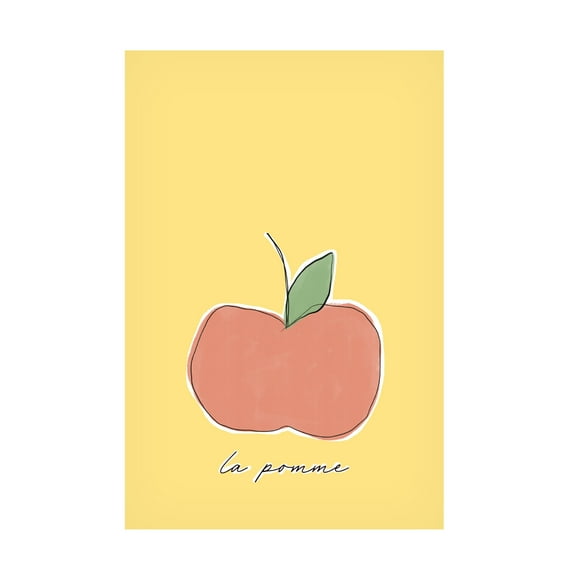 Trademark Fine Art uplusmestudio La Pomme Canvas Wall Art