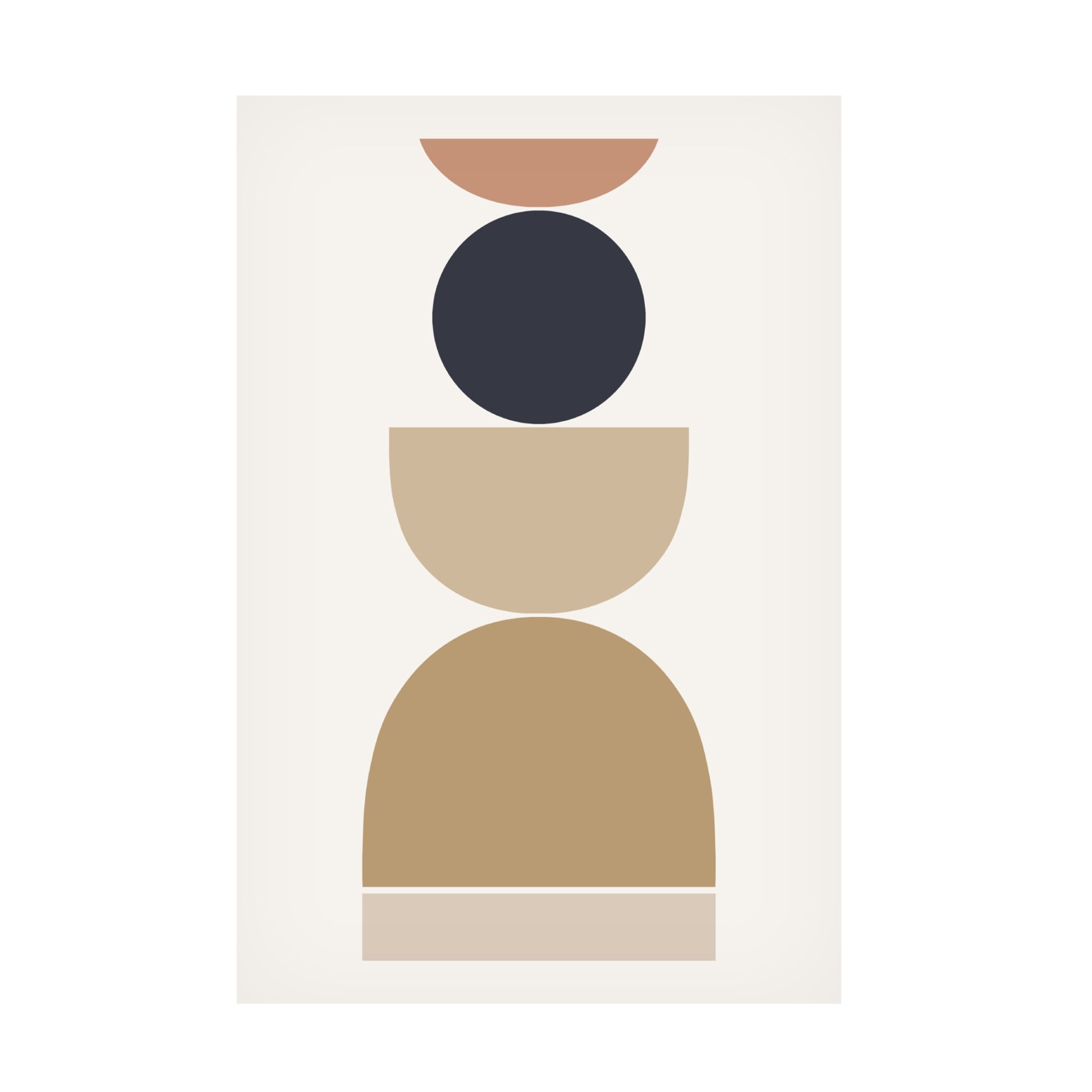 Trademark Fine Art uplusmestudio Loving Shapes Canvas Wall Art