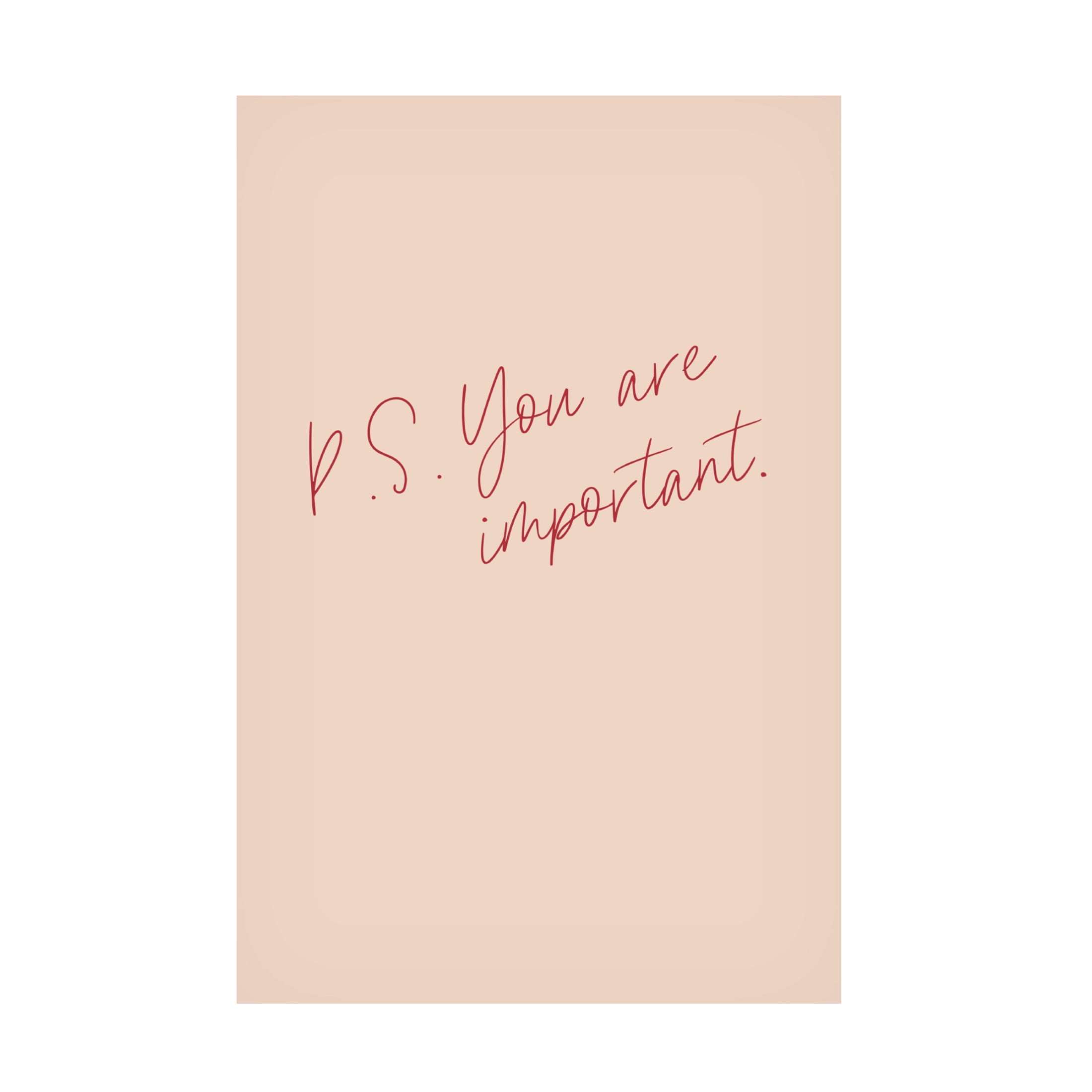 Trademark Fine Art uplusmestudio P.S. You Are Important Canvas Wall Art