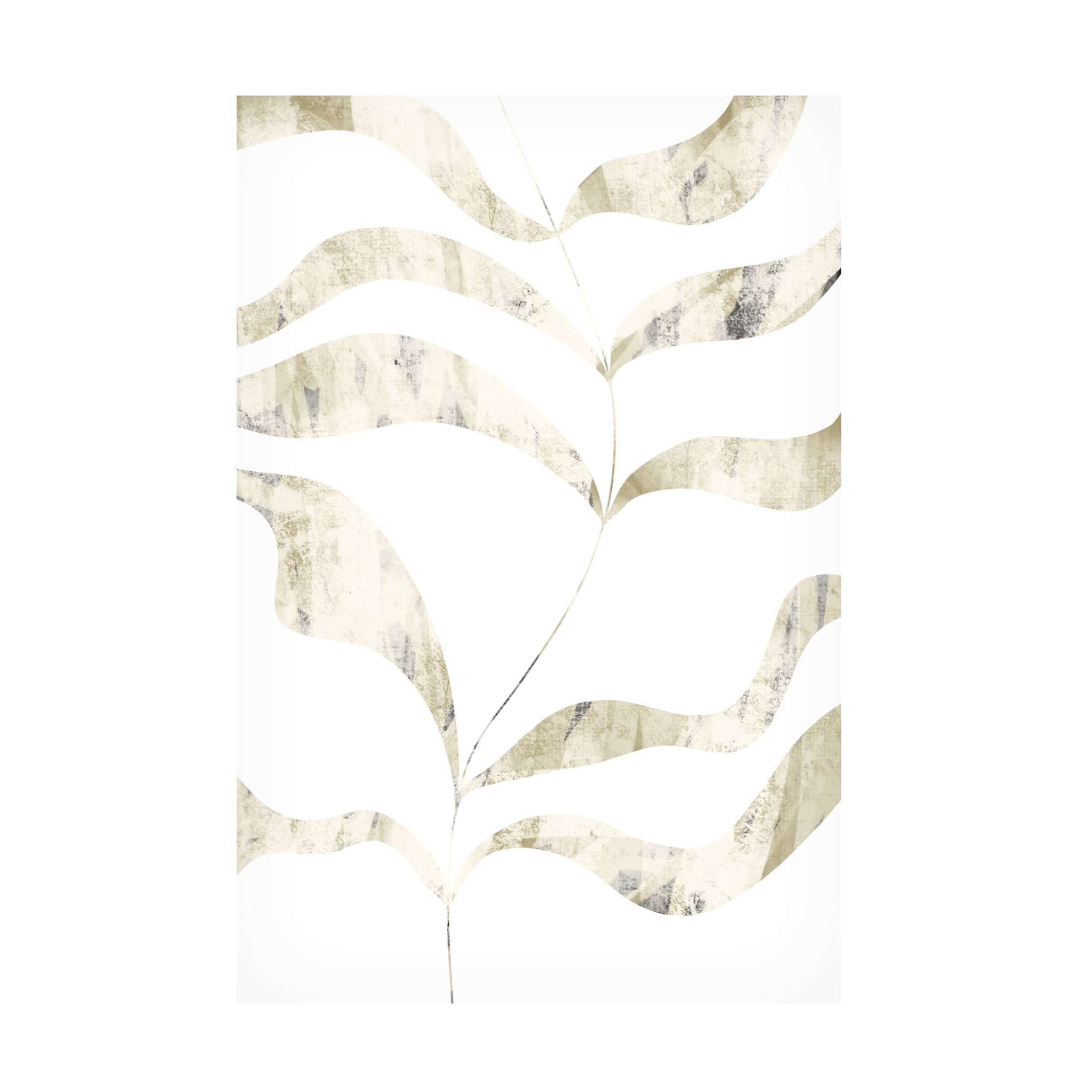 Trademark Fine Art uplusmestudio Textured Leaves Canvas Wall Art