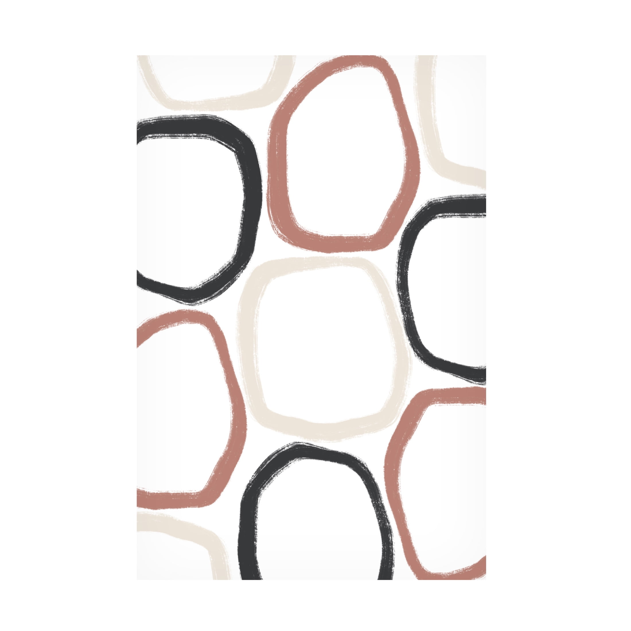 Trademark Fine Art uplusmestudio Three Stones All Over Canvas Wall Art