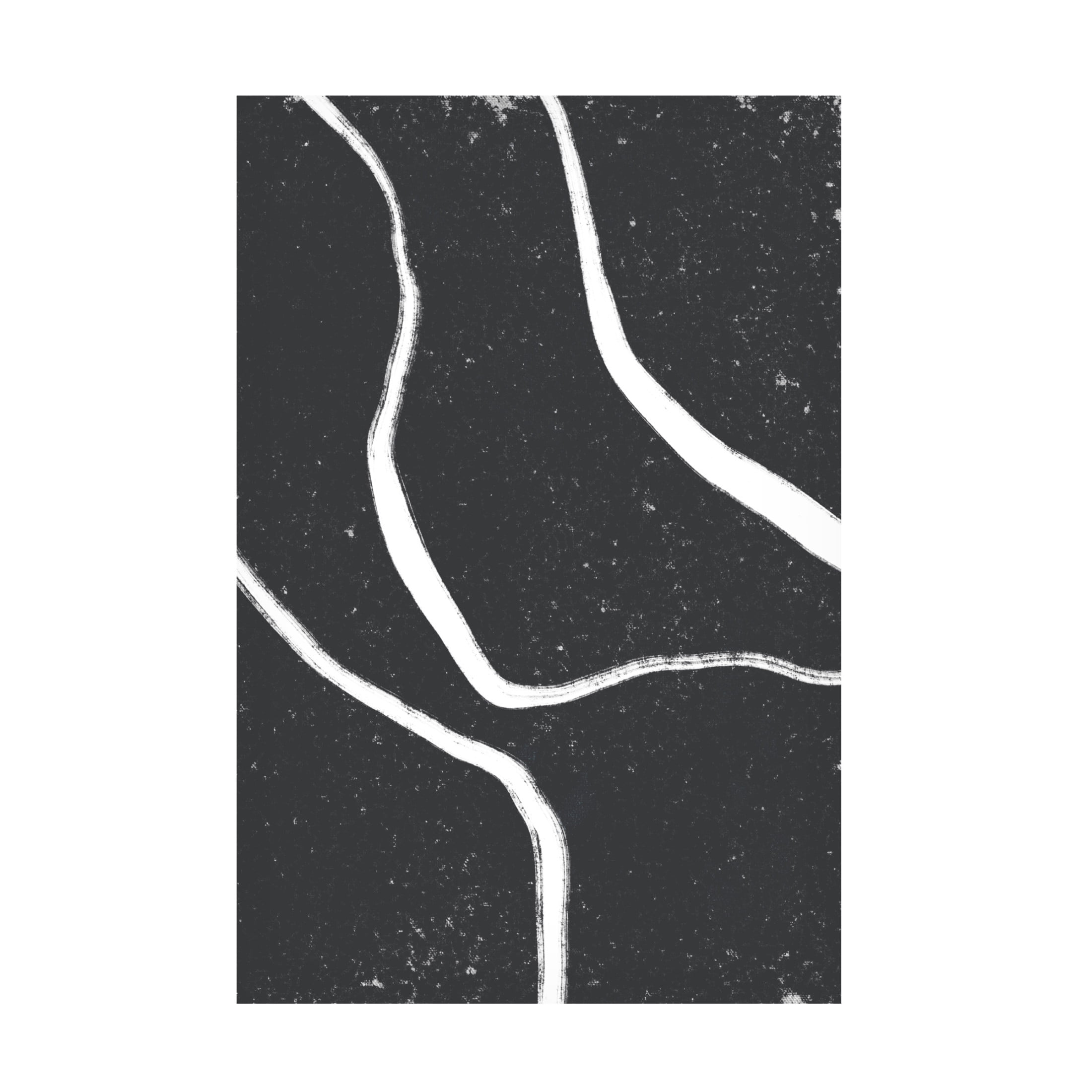 Trademark Fine Art uplusmestudio White Lines Canvas Wall Art