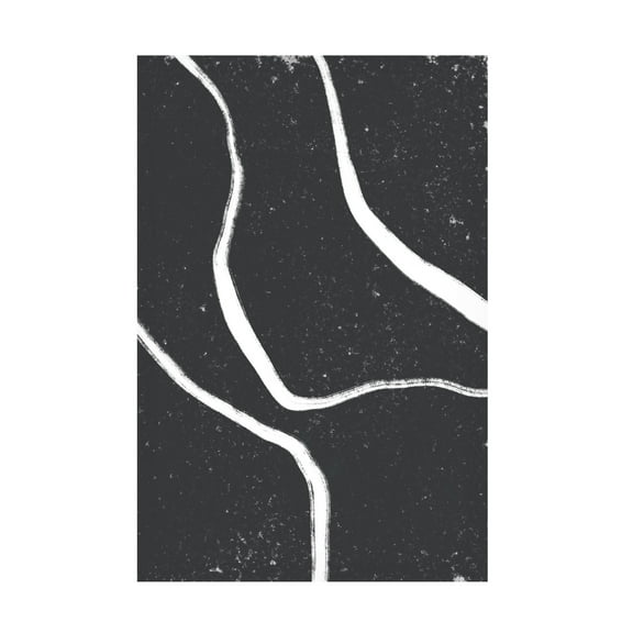 Trademark Fine Art uplusmestudio White Lines Canvas Wall Art