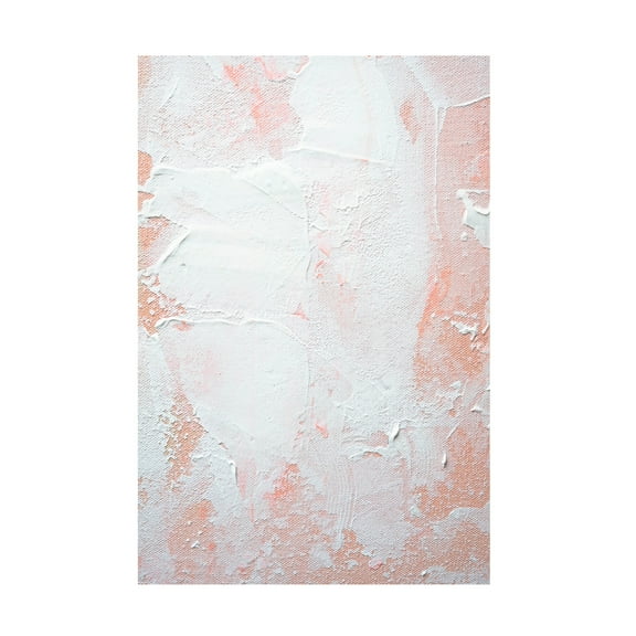 Trademark Fine Art uplusmestudio White on Orange Canvas Wall Art