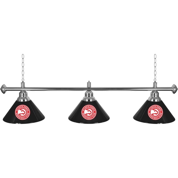 Trademark Gameroom Atlanta Hawks Logo 3-Shade Hanging Lamp