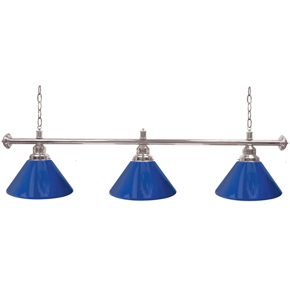 Trademark Gameroom Blue 3-Shade Hanging Lamp