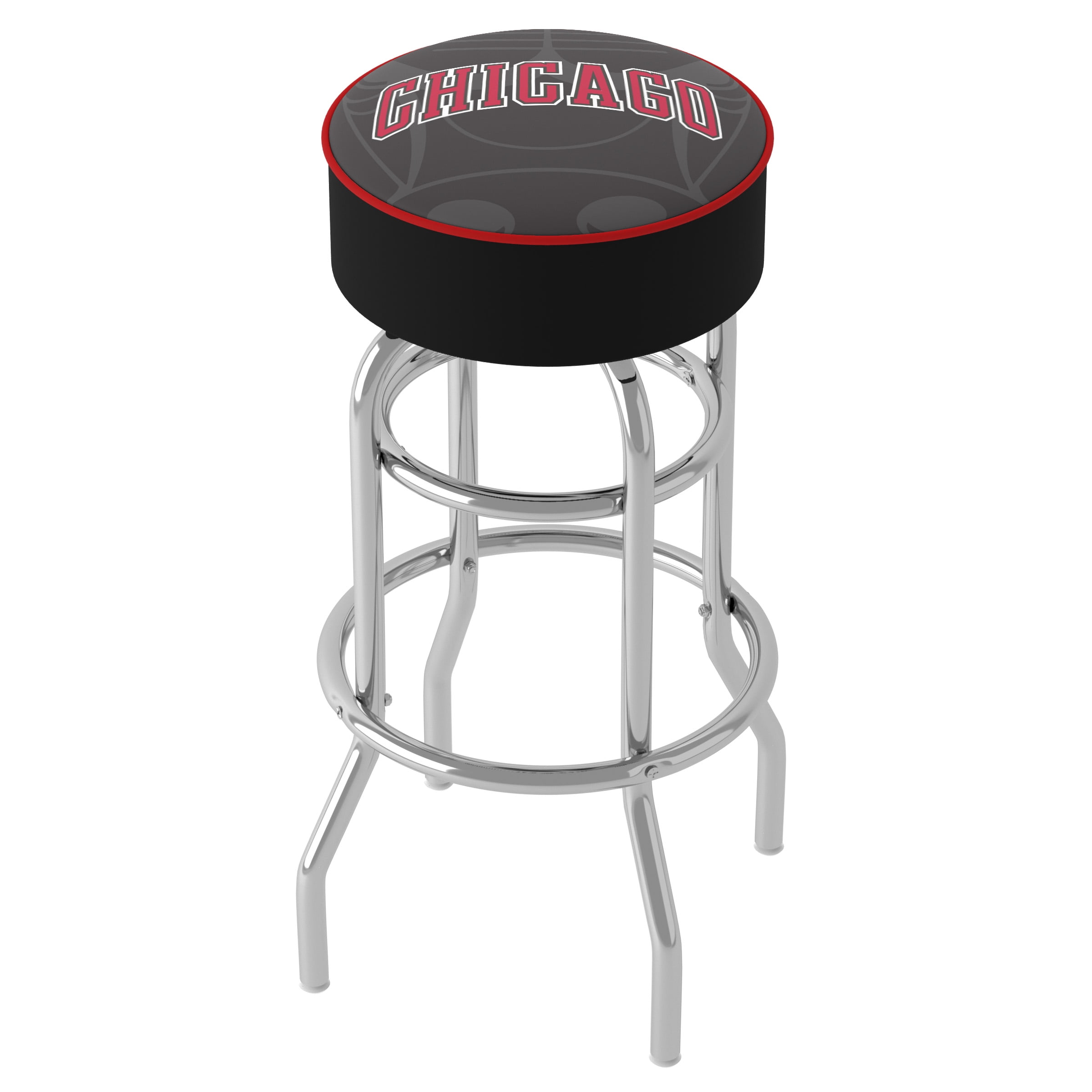 Trademark Gameroom Chicago Bulls Fade Bar Stool with Padded Seat