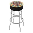 thumbnail image 1 of Trademark Gameroom Coca-Cola Brazil Color Splash Coke Bottle Bar Stool with Padded Seat, 1 of 5