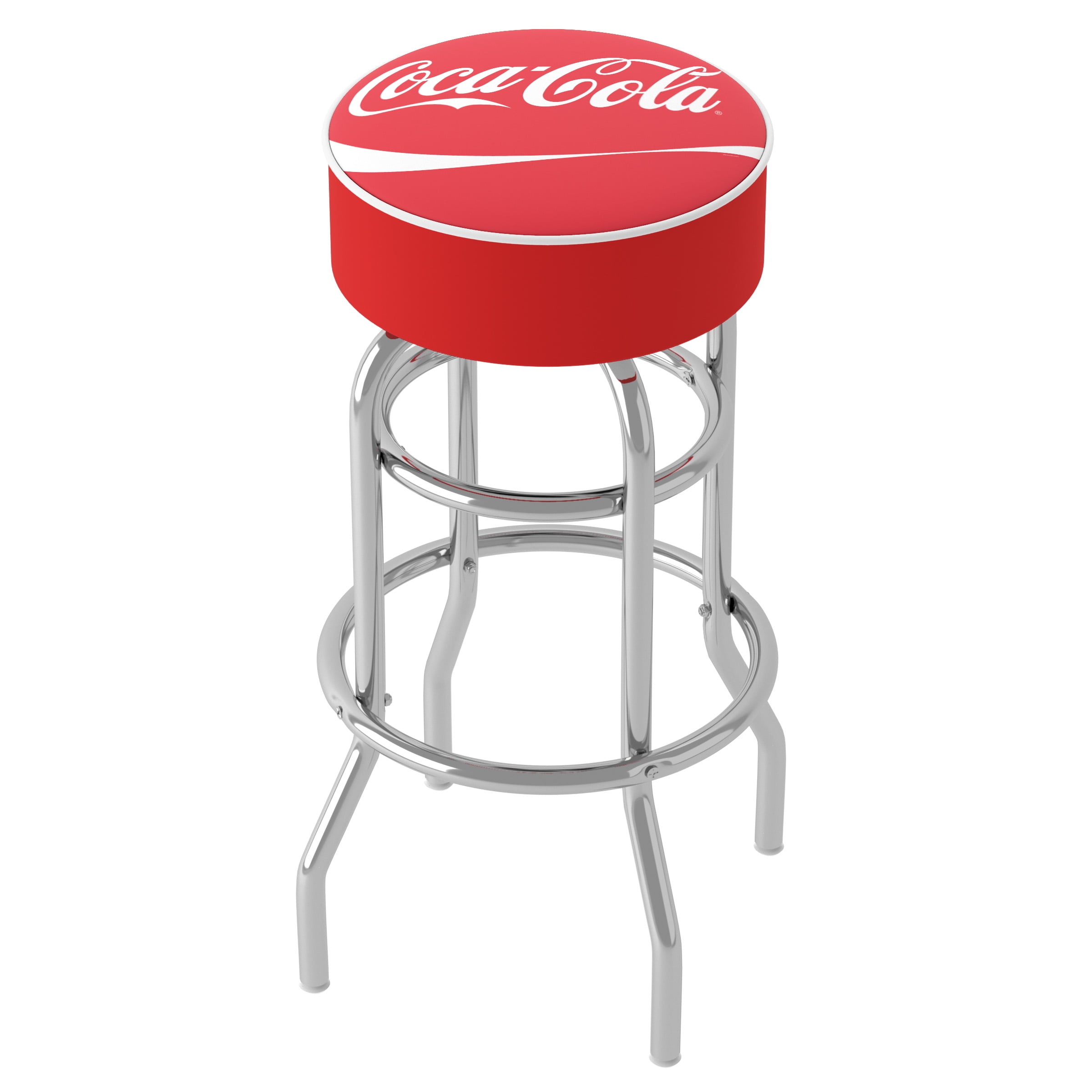Trademark Gameroom Coca-Cola Bar Stool, 360-Degree Swivel
