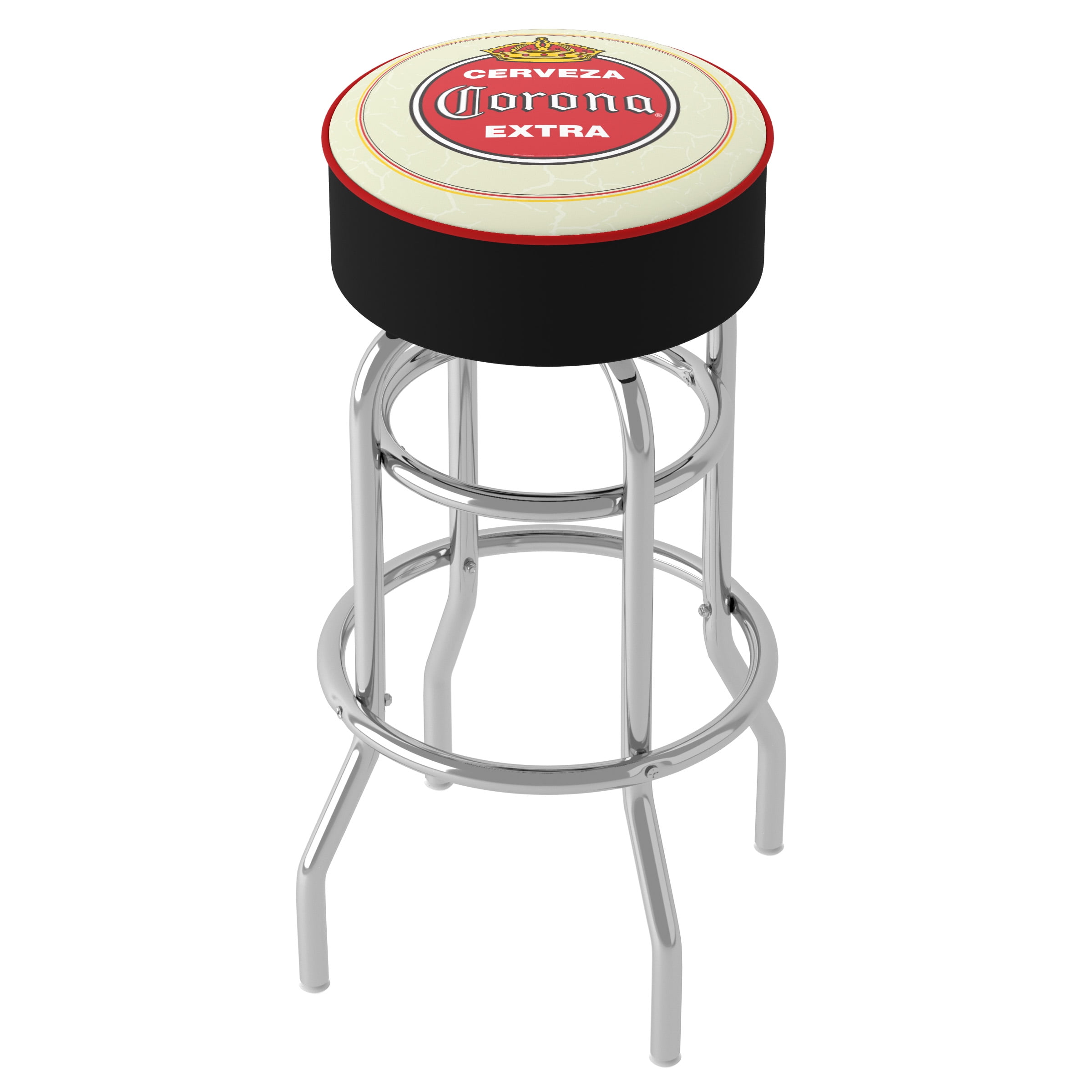 Trademark Gameroom Corona Vintage Bar Stool with Padded Seat