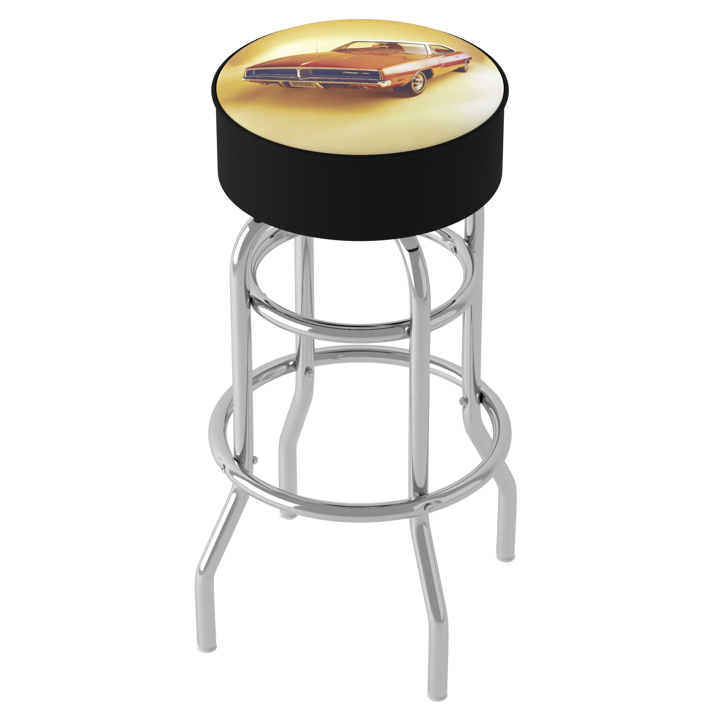Trademark Gameroom Dodge 69 Charger Bar Stool with Padded Seat