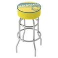 thumbnail image 1 of Trademark Gameroom Golden State Warriors Hardwood Classics Bar Stool with Padded Seat, 1 of 5