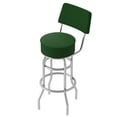 thumbnail image 1 of Trademark Gameroom Green Bar Stool with Back Rest, 1 of 5