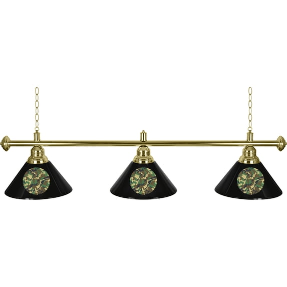Trademark Gameroom Hunt Camo 3-Shade Hanging Lamp