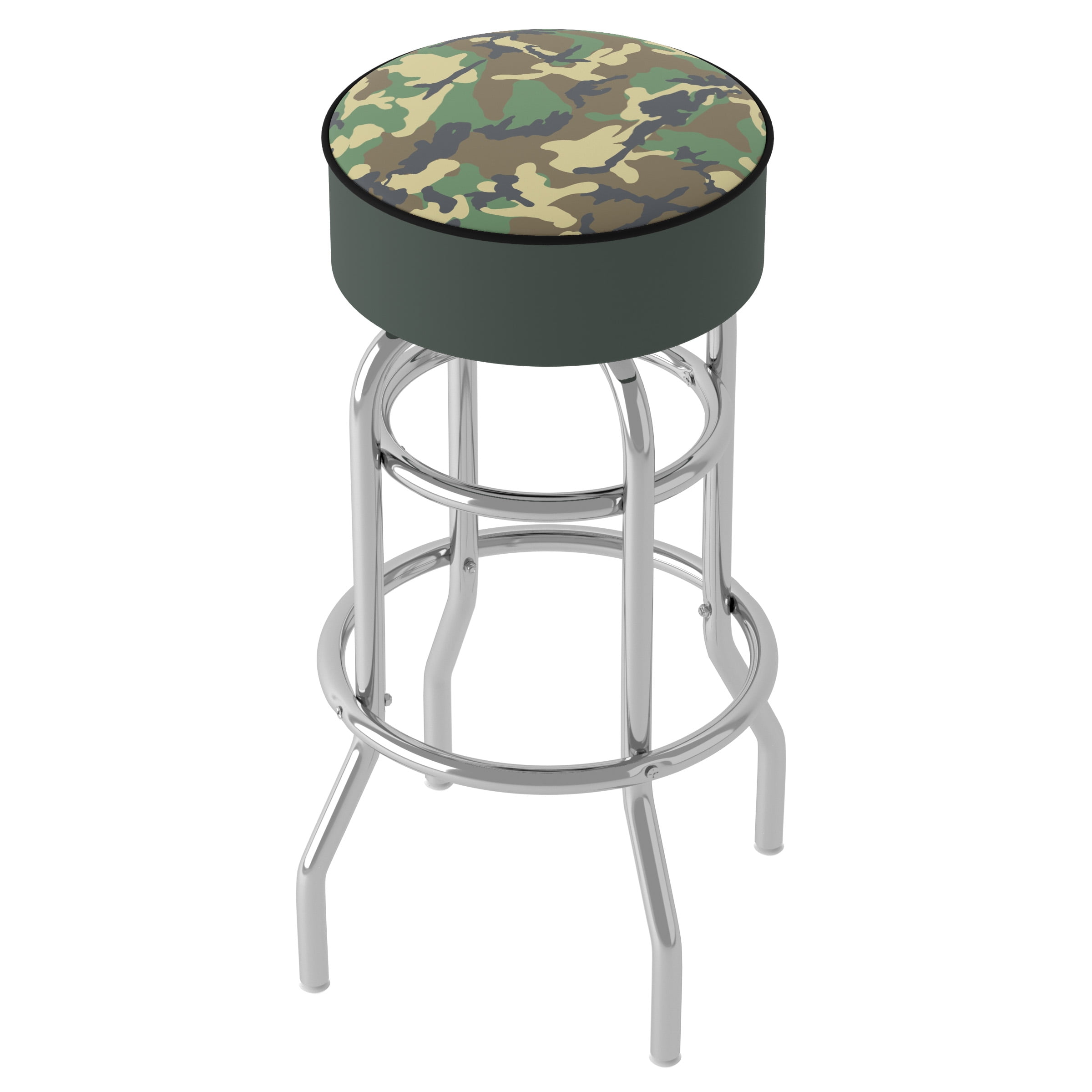 Trademark Gameroom Hunt Camo Bar Stool with Padded Seat