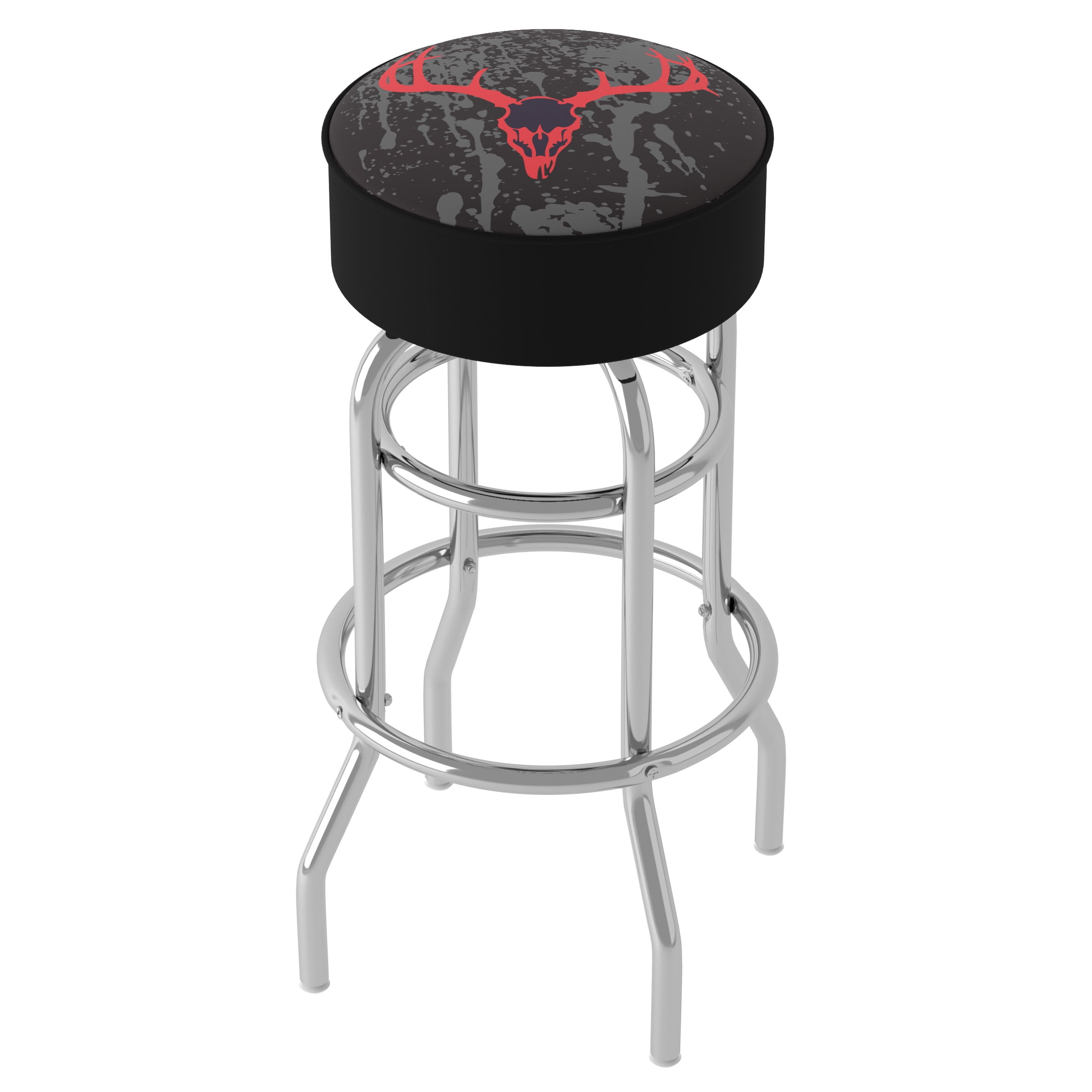 Trademark Gameroom Hunt Skull Bar Stool with Padded Seat