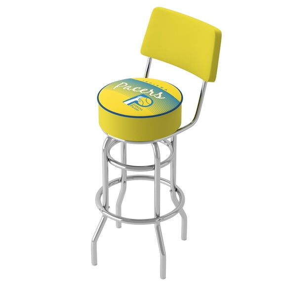 Trademark Gameroom Indiana Pacers Hardwood Classics Bar Stool with Back Rest