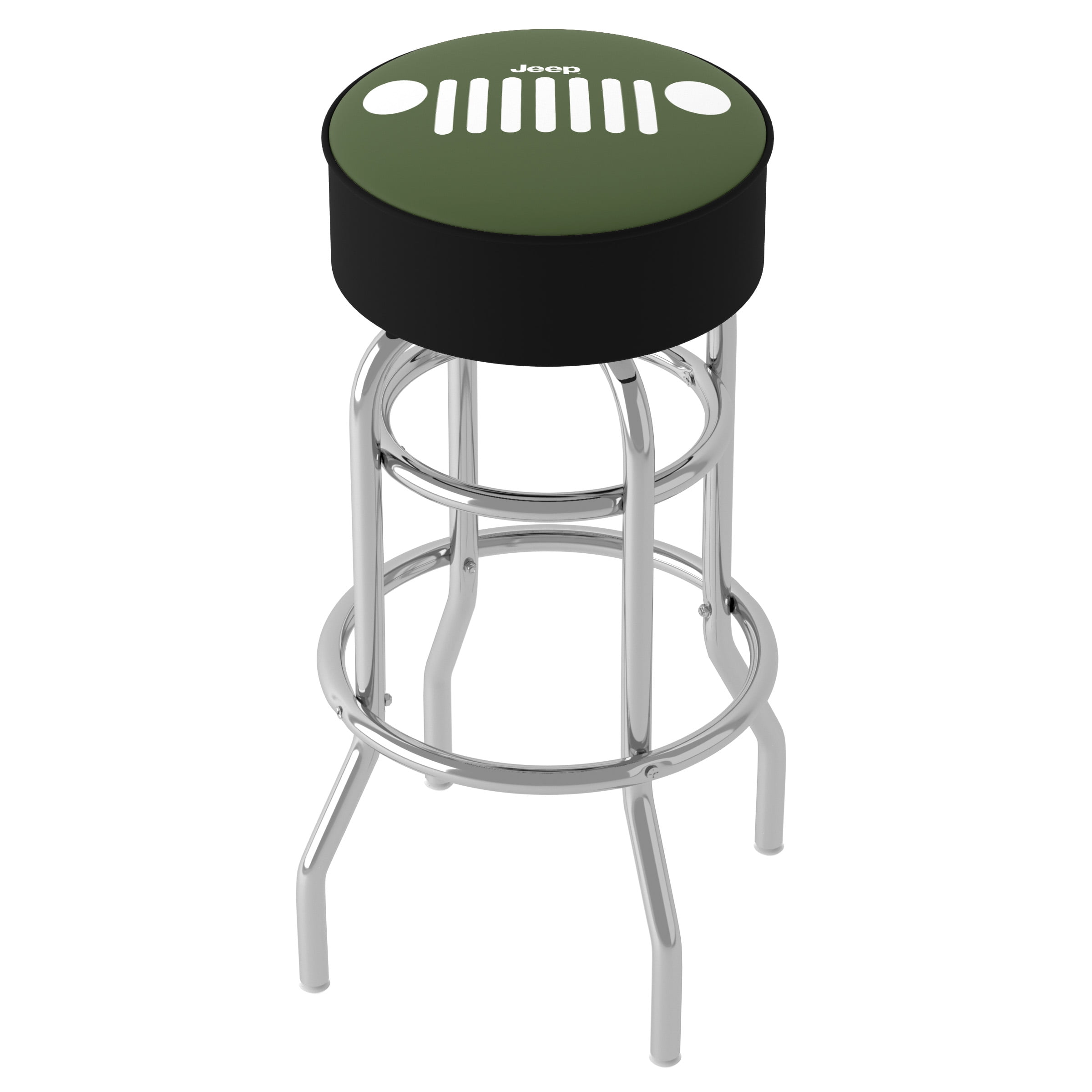 Trademark Gameroom Jeep Grille 1 Bar Stool with Padded Seat