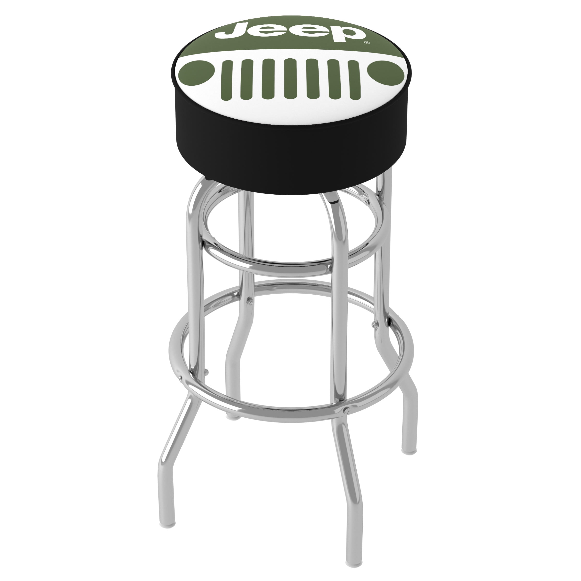 Trademark Gameroom Jeep Grille 2 Bar Stool with Padded Seat