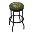 thumbnail image 1 of Trademark Gameroom Jeep Willys Green Black Ribbed Barstool, 1 of 5