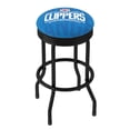 thumbnail image 1 of Trademark Gameroom Los Angeles Clippers City Black Ribbed Barstool, 1 of 5