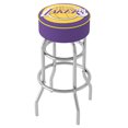thumbnail image 1 of Trademark Gameroom Los Angeles Lakers Logo Bar Stool with Padded Seat, 1 of 4