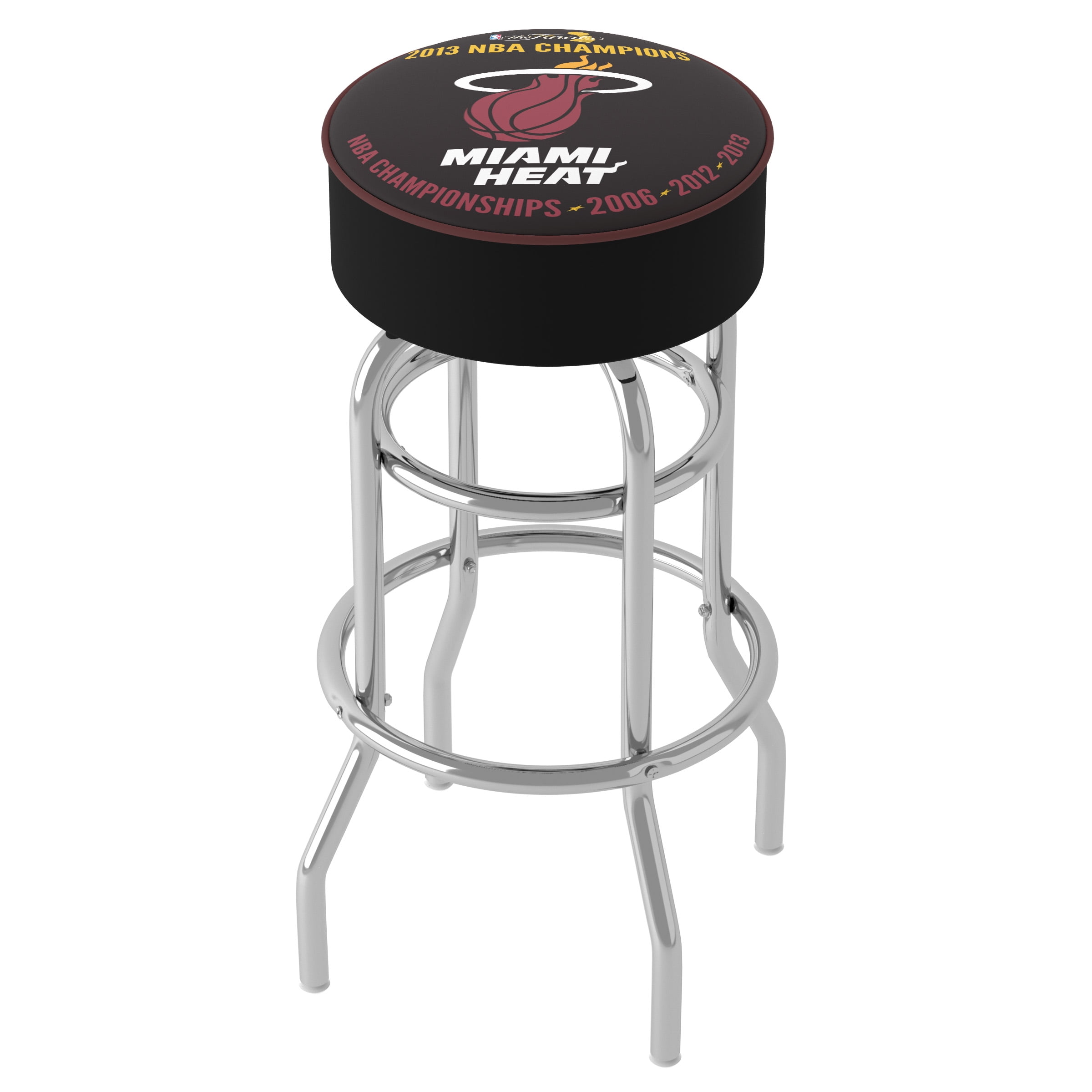 Trademark Gameroom Miami Heat 2013 NBA Champions Bar Stool with Padded Seat