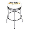 thumbnail image 1 of Trademark Gameroom Modelo  Chrome Ribbed Barstool, 1 of 3