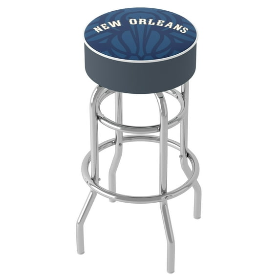 Trademark Gameroom New Orleans Pelicans Fade Bar Stool with Padded Seat
