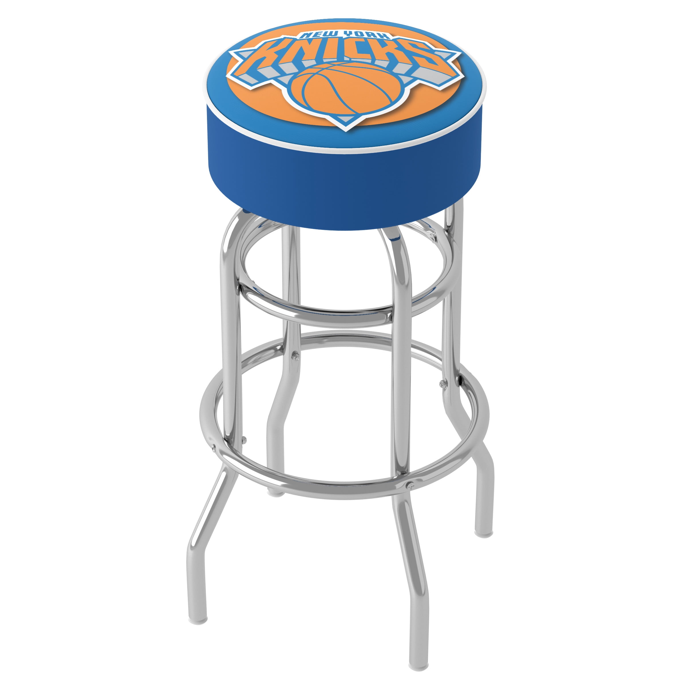 Trademark Gameroom New York Knicks Logo Bar Stool with Padded Seat