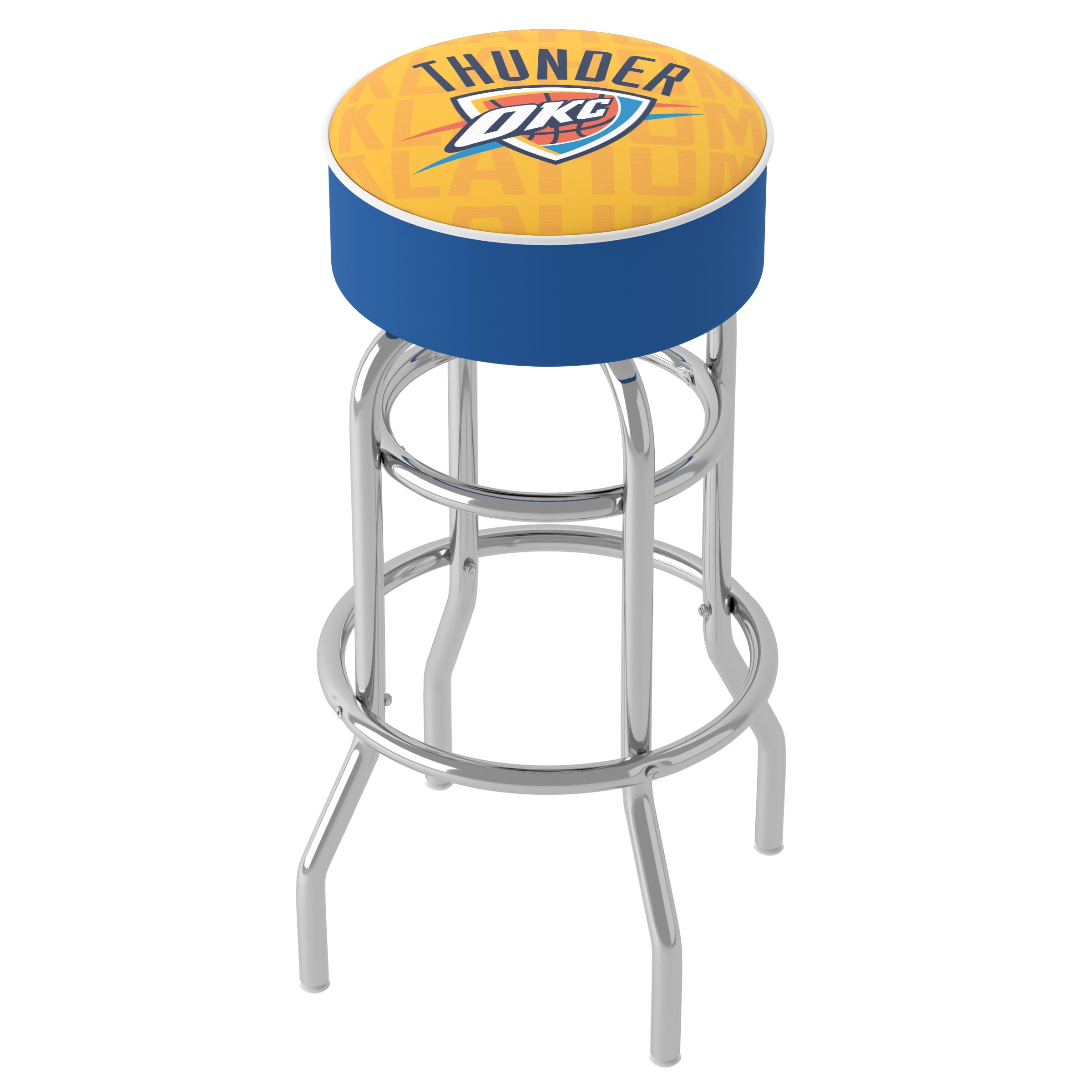 Trademark Gameroom Oklahoma City Thunder City Bar Stool with Padded Seat