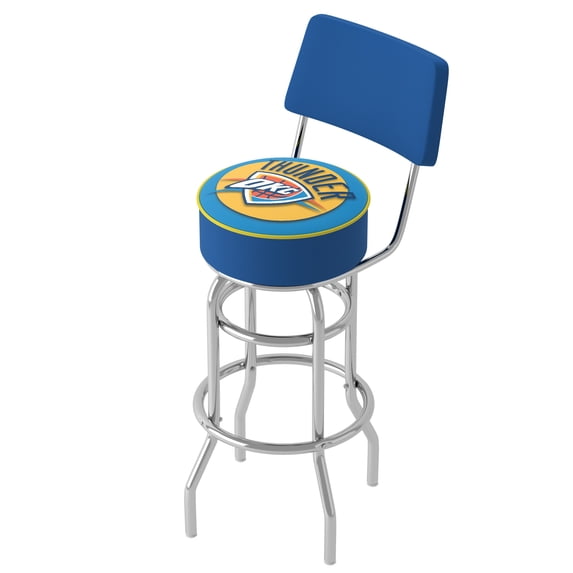 Los Angeles Lakers NBA Padded Swivel Swivel Bar Stool with Back