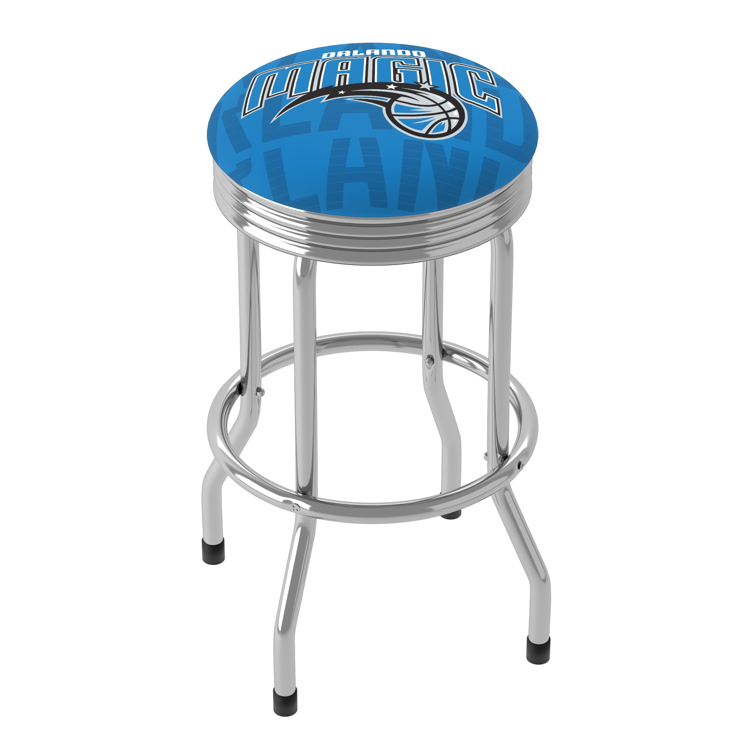 Trademark Gameroom Orlando Magic City Chrome Ribbed Barstool