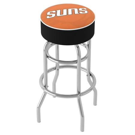 Phoenix Suns NBA Fade Padded Swivel Bar Stool - Orange, White, Black