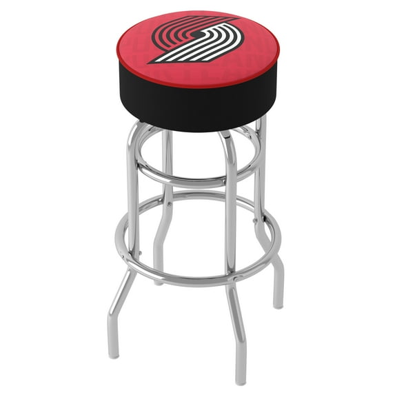 Trademark Gameroom Portland Trail Blazers City Bar Stool with Padded Seat