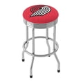 thumbnail image 1 of Trademark Gameroom Portland Trail Blazers City Chrome Ribbed Barstool, 1 of 5