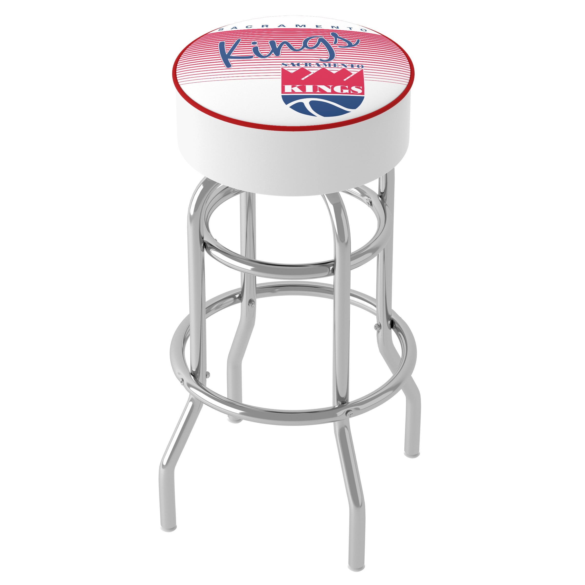 Trademark Gameroom Sacramento Kings Hardwood Classics Bar Stool with Padded Seat