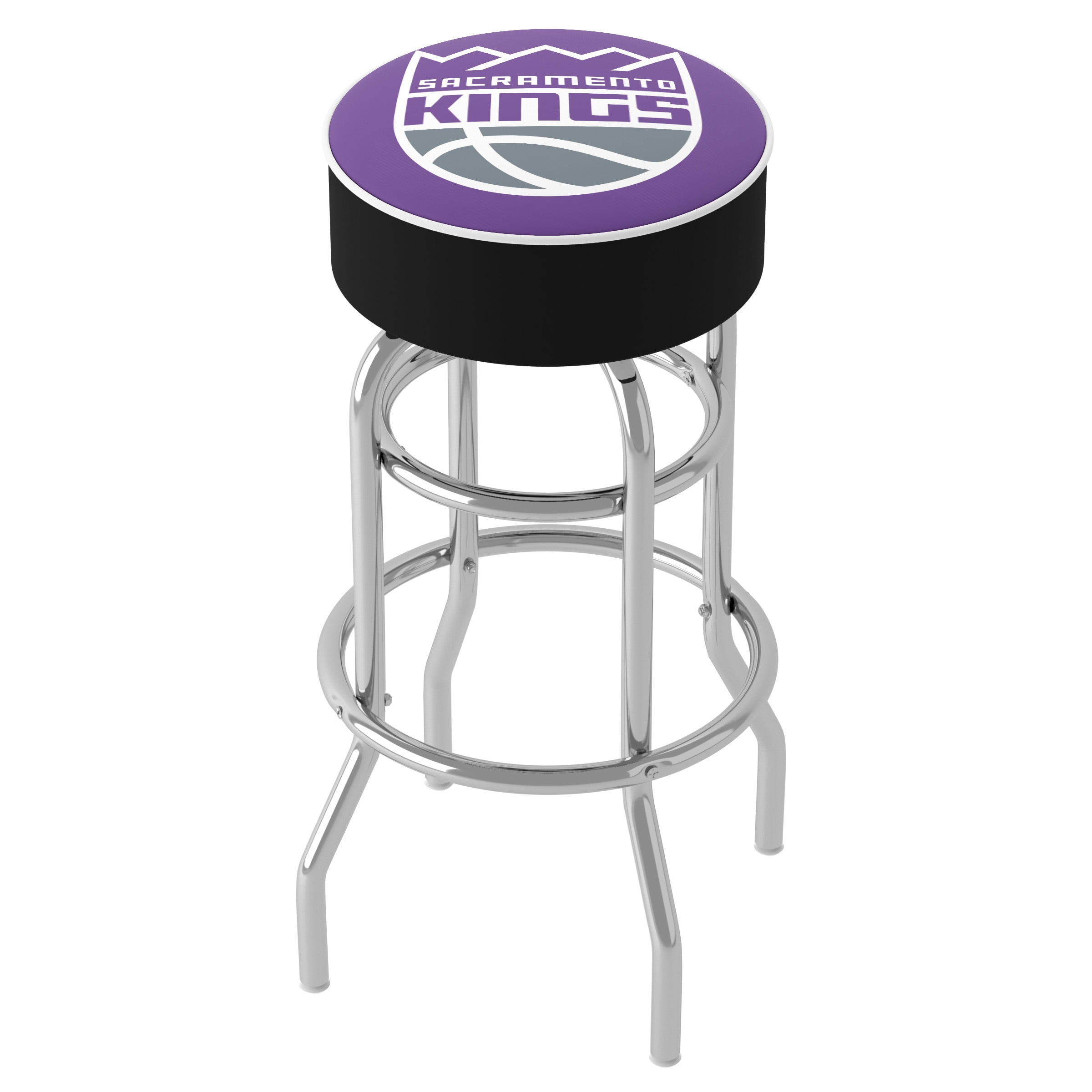Trademark Gameroom Sacramento Kings Logo Bar Stool with Padded Seat