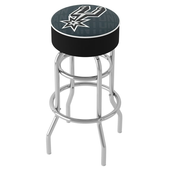 Trademark Gameroom San Antonio Spurs City Bar Stool with Padded Seat