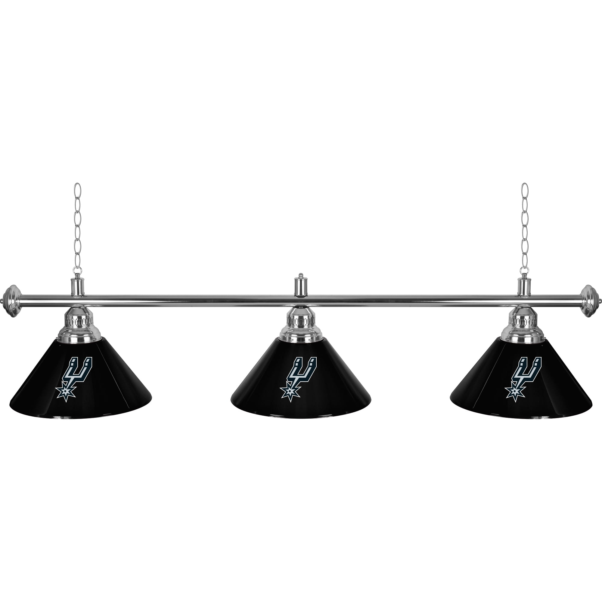 Trademark Gameroom San Antonio Spurs Logo 3-Shade Hanging Lamp