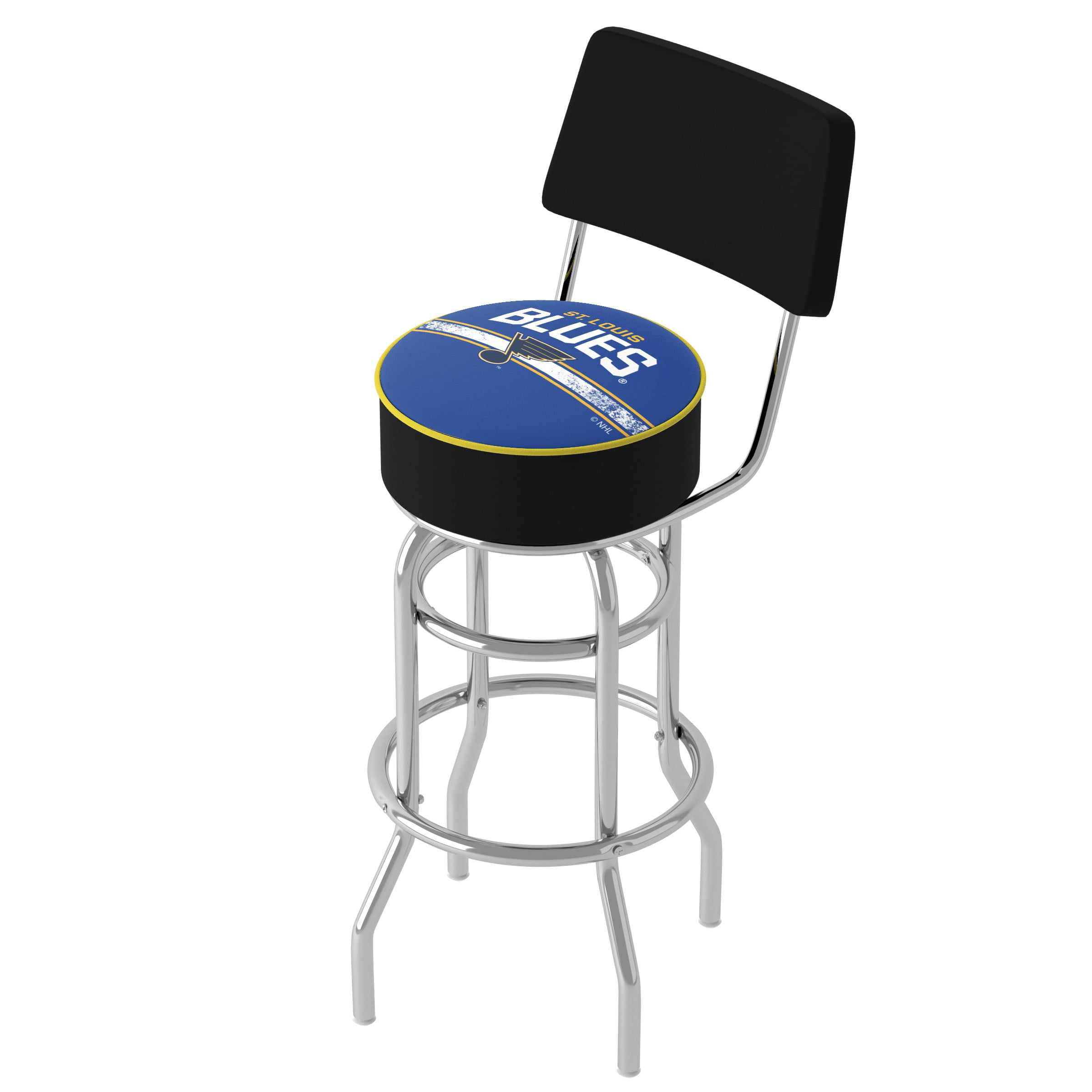 Trademark Gameroom St. Louis Blues Logo Bar Stool with Back Rest