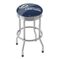 thumbnail image 1 of Trademark Gameroom Tampa Bay Lightning Logo Chrome Ribbed Barstool, 1 of 5