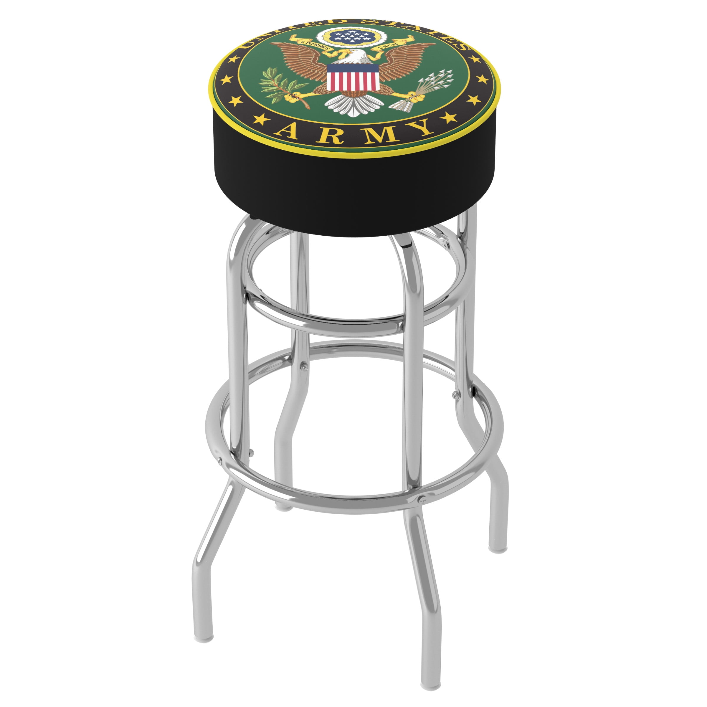 Trademark Gameroom United States Army Symbol Bar Stool with Padded Seat