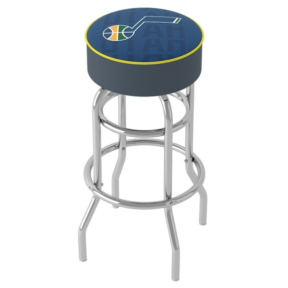 Trademark Gameroom Utah Jazz City Bar Stool with Padded Seat