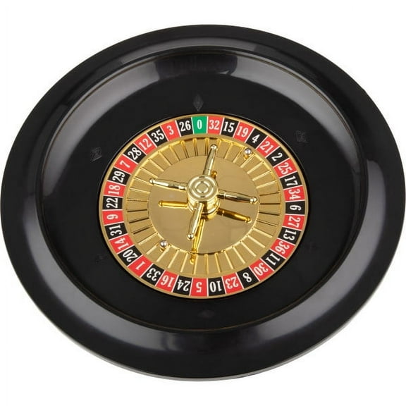 Trademark Games 10 Inch Roulette Wheel with 2 Metal Balls