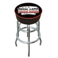 thumbnail image 1 of Trademark Global 30-Inch Four Aces Logo Padded Backless Swivel Bar Stool, 1 of 5